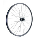 Roda dianteira MTB/VAE de 27,5", parede dupla, preta, disco, 15 x 110