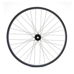 Roda dianteira MTB/VAE de 29", parede dupla, preta, disco, 15 x 110