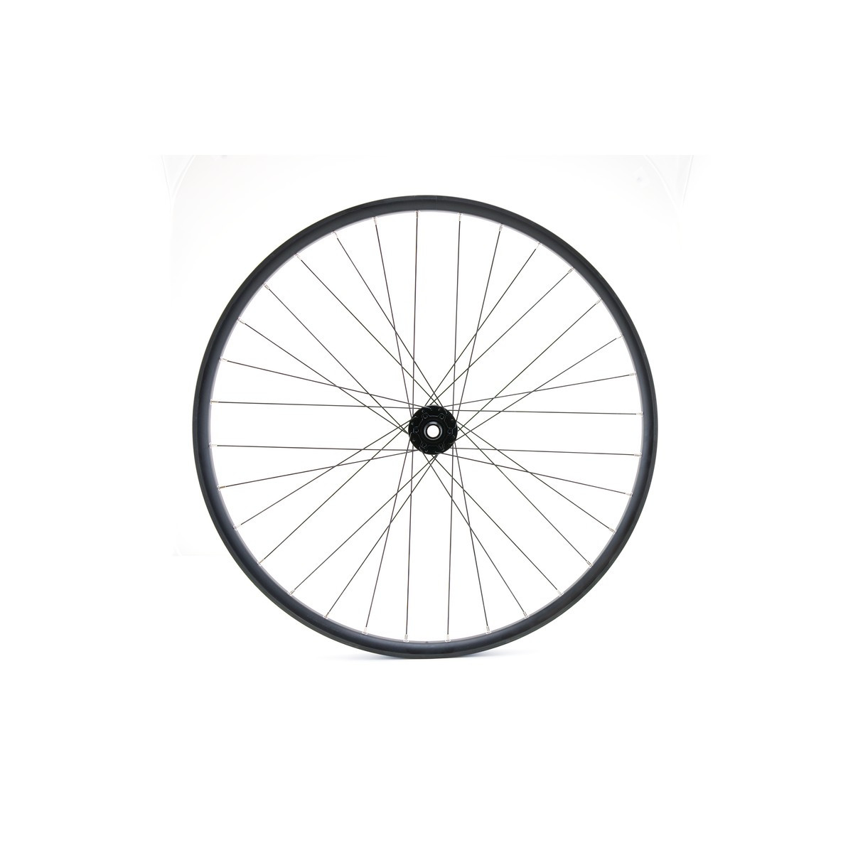 Rueda delantera MTB/VAE 29", doble pared, negra, disco, 15 x 110