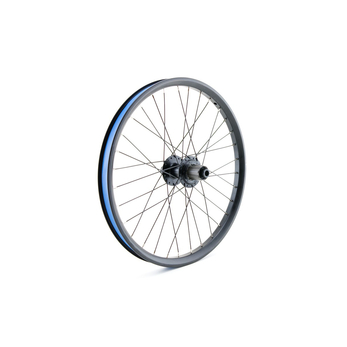 Roda traseira CARGO/VAE de 20", de parede dupla, preta, disco, 12 x 142