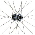 Roda dianteira GRAVEL 700C, de parede dupla, preta, disco CL, 15 x 100