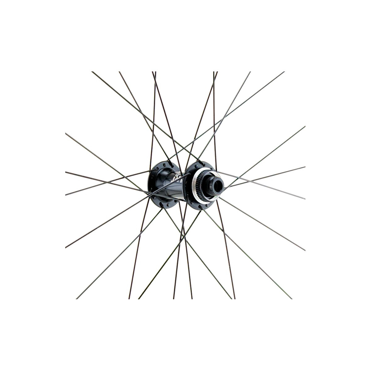 Rueda delantera GRAVEL 700C, doble pared, negra, disco CL, 15 x 100