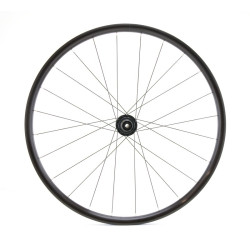 Roda traseira GRAVEL 700C, de parede dupla, preta, disco CL, 12 x 142