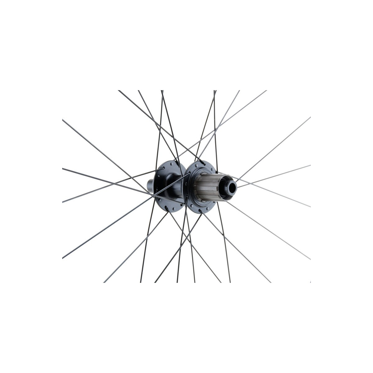 Roda traseira GRAVEL 700C, de parede dupla, preta, disco CL, 12 x 142