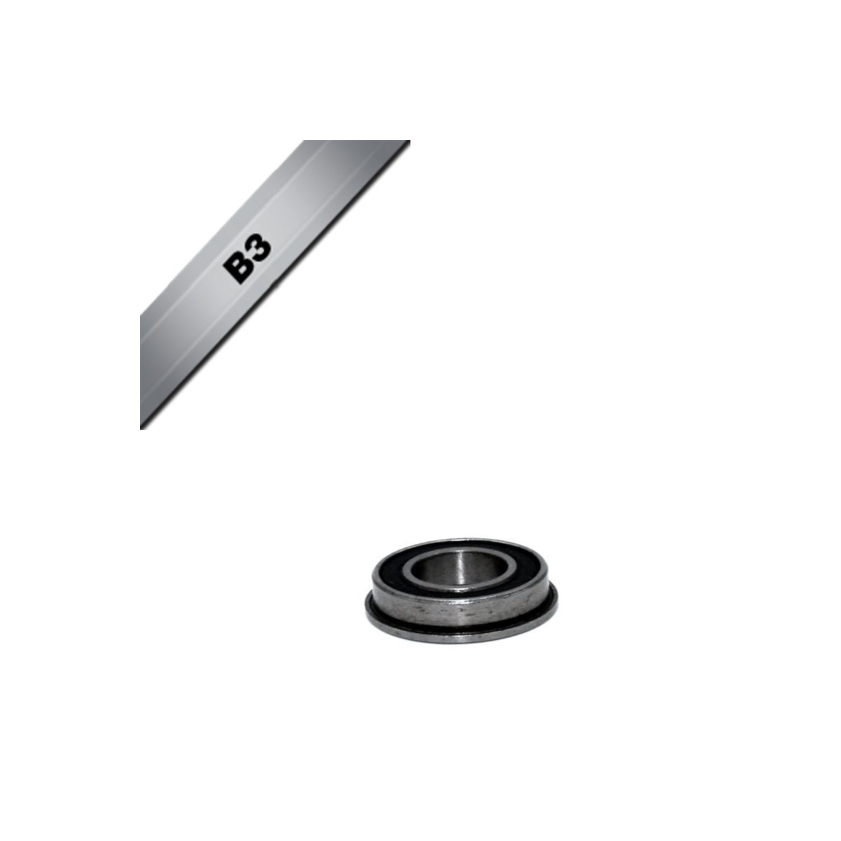 Rolamento com flange exterior BLACKBEARING 10 x 19/21 x 5mm B3