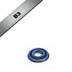 Rodamiento con anillo extendido BLACKBEARING 15 x 24/26 x 5/7mm B3