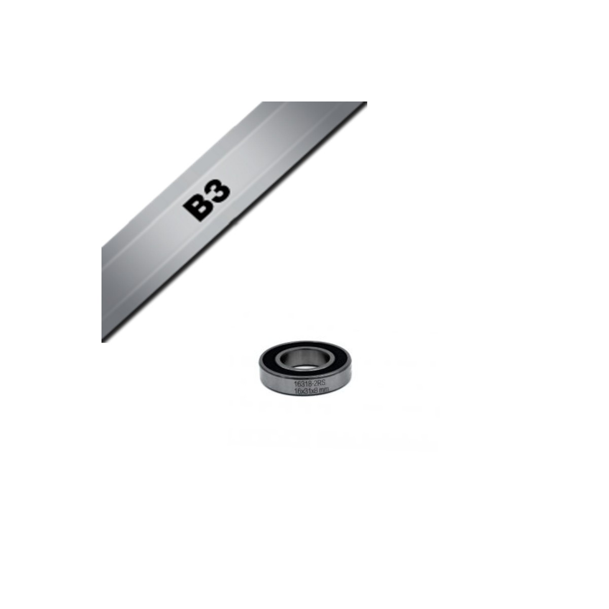 BLACKBEARING Rolamento B3 16 x 31 x 8 mm