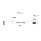 Eje de rueda trasera BLACKBEARING 167-M12x1.75-20mm