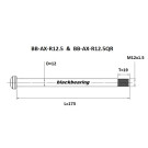 Eje de rueda trasera BLACKBEARING 172-M12x1.5-18mm