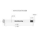 BLACKBEARING eje rueda trasera 159-M12x1-15mm