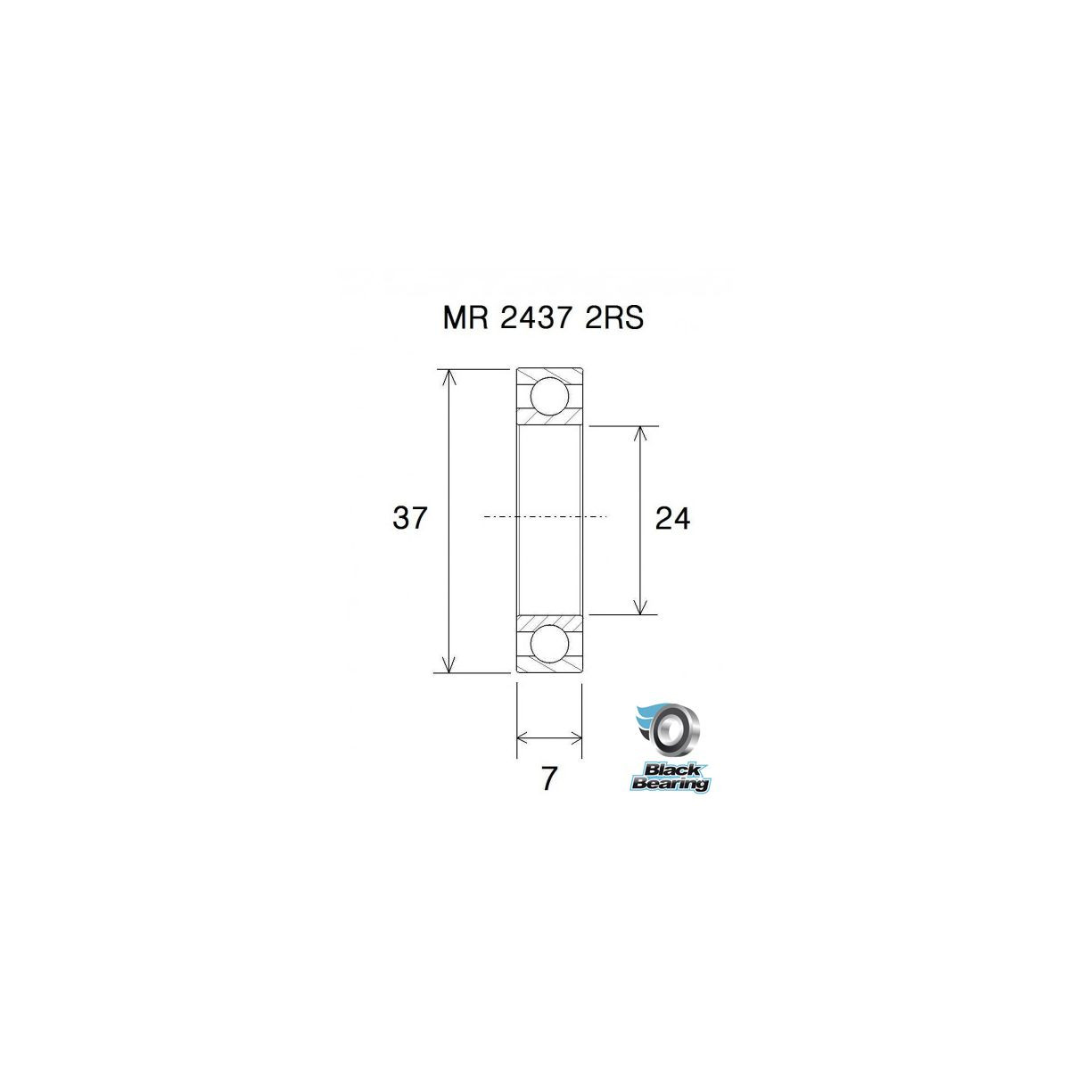 Cojinete de pedalier BLACKBEARING PF2437 B3