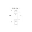 Rodamiento con anillo extendido BLACKBEARING 15 x 28 x 7/10mm MAX