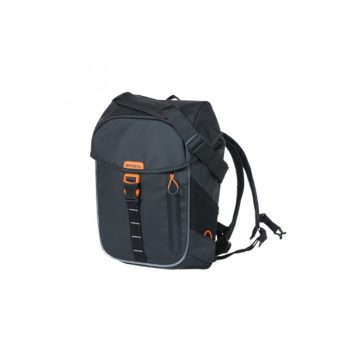 Miles Tarpaulin sac à dos Nordlicht,17L noir orange