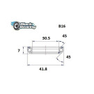 BLACKBEARING rodamiento juego de dirección 30.5 x 41.8 x 7mm - 45/45° - blackbeading
