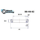 BLACKBEARING 30.15 x 41 x 6.5mm - Cojinete de dirección 45/45