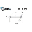 Rolamento da caixa de direção BLACKBEARING 30,5 x 41,8 x 8mm - 45/45° - blackbearing