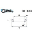 BLACKBEARING rodamiento juego de dirección 35 x 47 x 8mm - 45/45° - blackbearing