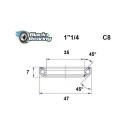 BLACKBEARING rodamiento juego de dirección 35 x 47 x 7mm - 45/45° - blackbearing