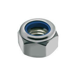 BLACKBEARING Tuercas de acero inoxidable M6 nylstop, 25 unid