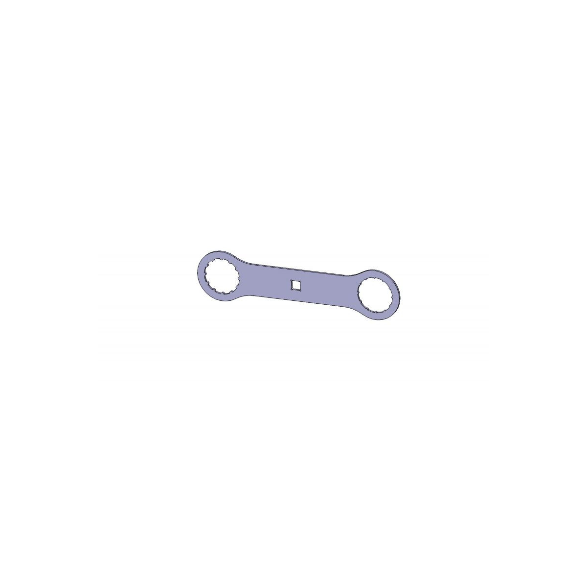 BLACKBEARING Chave dupla de suporte inferior com 12 estrias