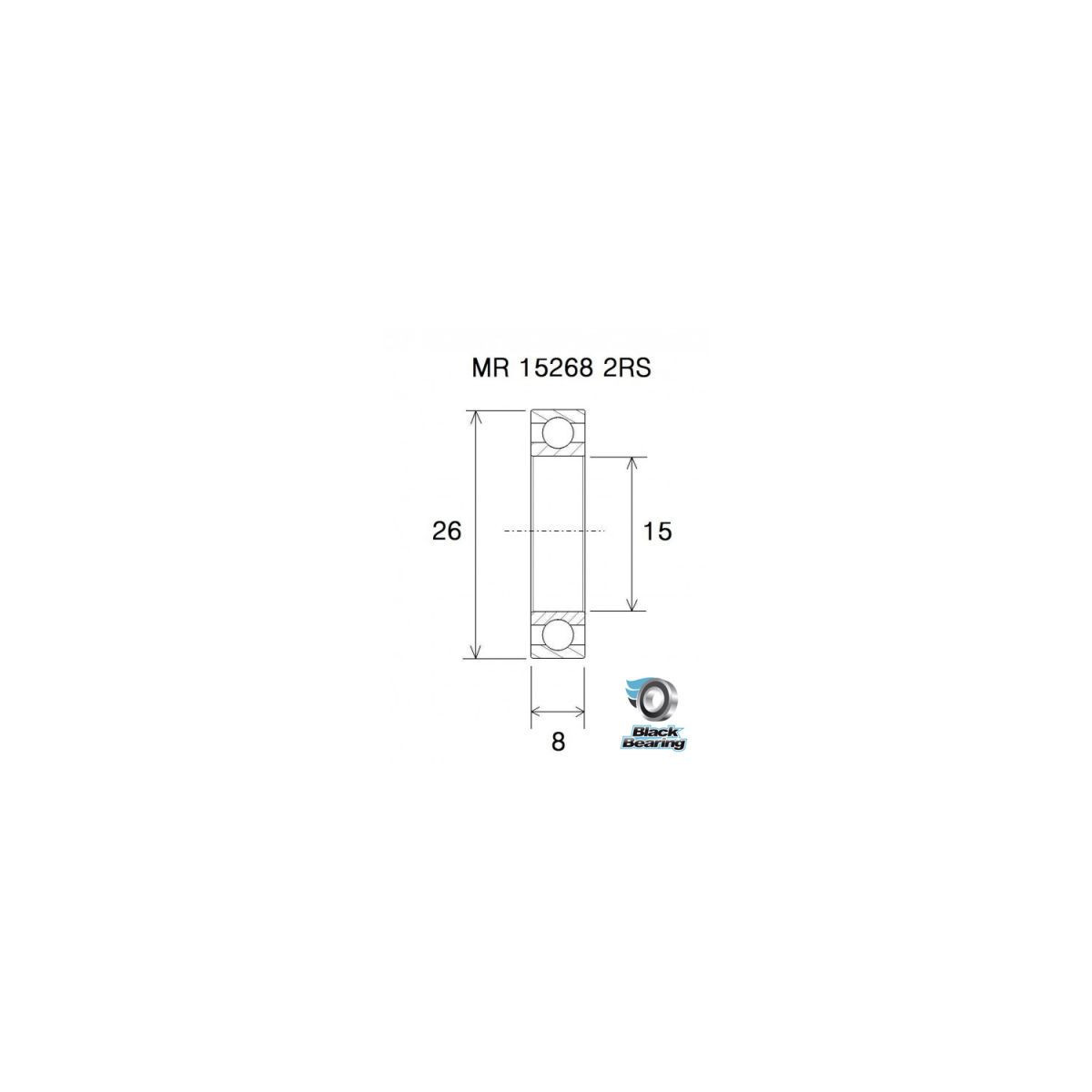 BLACKBEARING 14 x 24 x 5mm Rolamento B3