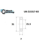 BLACKBEARING 21.5 x 31 x 7mm Rodamiento B3