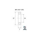 BLACKBEARING 24 x 37 x 7mm Rodamiento B5