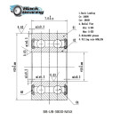 BLACKBEARING Rolamento do pivô do quadro de MTB 10 x 19 x 7mm MAX