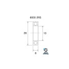 BLACKBEARING rodamiento de acero inoxidable 10 x 26 x 8mm B5S