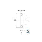 BLACKBEARING 25 x 47 x 12mm Rolamento B3