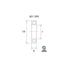 BLACKBEARING 7 x 19 x 6mm Rolamento B3