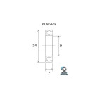 Rolamento B5 BLACKBEARING 9 x 24 x 7mm