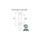 BLACKBEARING 20 x 27 x 4mm Rolamento B3