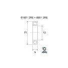 BLACKBEARING rodamiento de acero inoxidable 12 x 21 x 5mm B5S