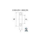 BLACKBEARING 45 x 58 x 7mm Rodamiento B3