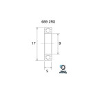Rolamento B5 BLACKBEARING 9 x 17 x 5mm
