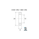 BLACKBEARING Rodamiento pivote cuadro MTB 12 x 24 x 6mm MAX