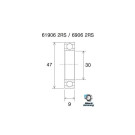 Rolamento B3 BLACKBEARING 30 x 47 x 9mm