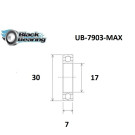 Rolamento do pivô do quadro de MTB BLACKBEARING MAX