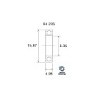 BLACKBEARING 6.35 x 15.875 x 4.98mm Rodamiento B3