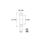 Rolamento BLACKBEARING 9.525 x 22.225 x 7.14mm B3