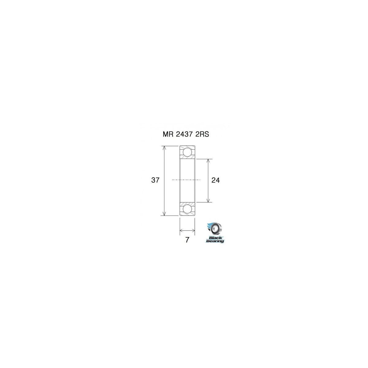 BLACKBEARING BB90/95 Rolamento cerâmico de 24 mm para o suporte inferior