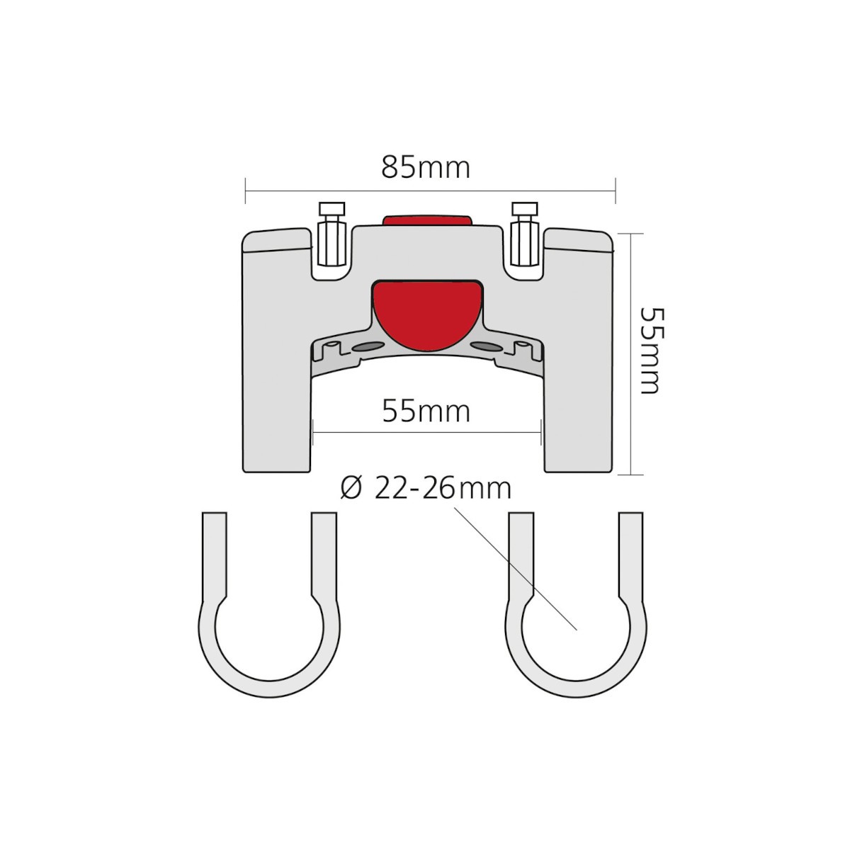 Fixation pour cintre (26.0 mm)