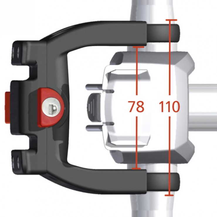 Fixation de cintre pour VAE BOSCH avec serrure