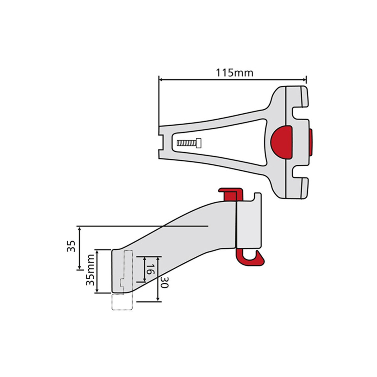 Fixation Longue pour Tube Direction