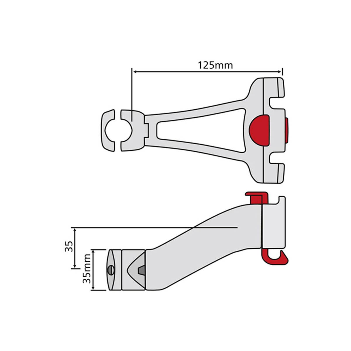 Fixation KlickFix pour tube