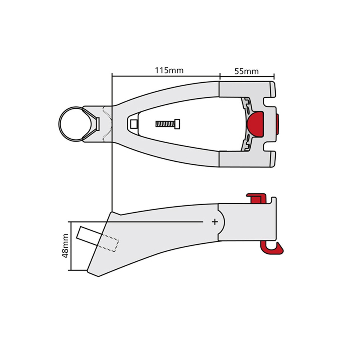 Prolongateur tube de selle + fixation