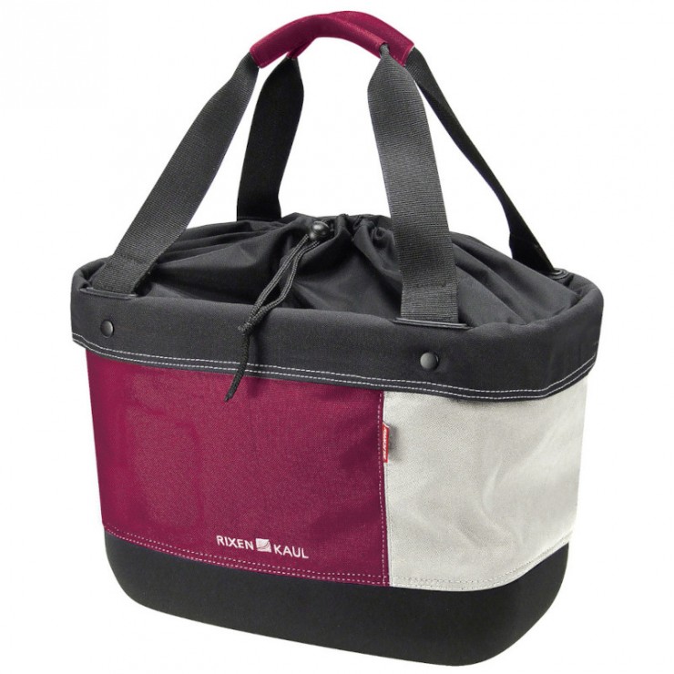 Panier tissu Shopper Alingo Rouge/Crème