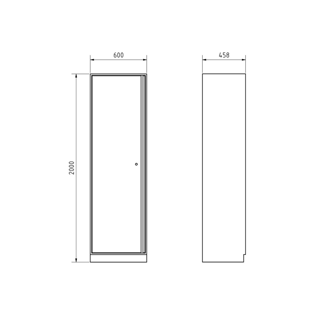 Armoire avec 4 tablettes