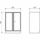 Meuble bas à 2 portes 